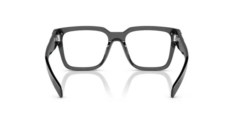 Prada Uomo PR 08ZV 1AB1O1 Montature da vista Acetato Nero Trasparente Squadrata Normale miniatura 3
