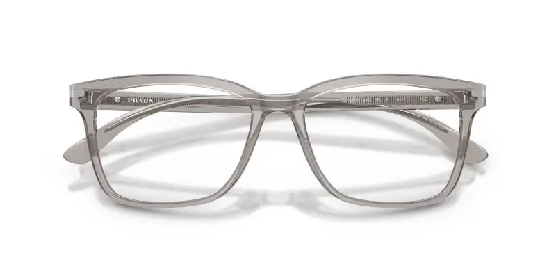 Uomo PR 14WV 10J1O1 Montature da vista Acetato Grigio Trasparente Squadrata Normale miniatura 2