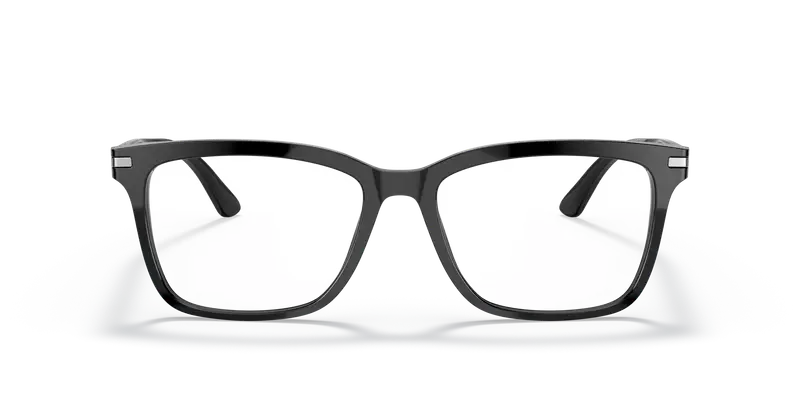 Prada Uomo PR 14WV 1AB1O1 Montature da vista Acetato Nero Trasparente Squadrata Normale miniatura 2