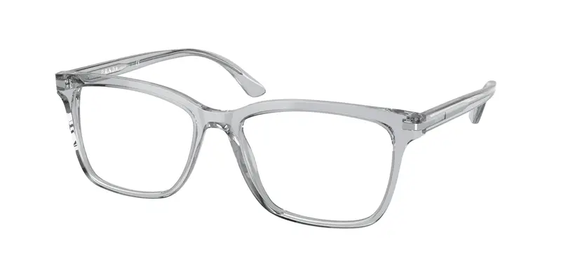 Prada Uomo PR 14WV  U431O1 Montature da vista Acetato Grigio Trasparente Squadrata Normale