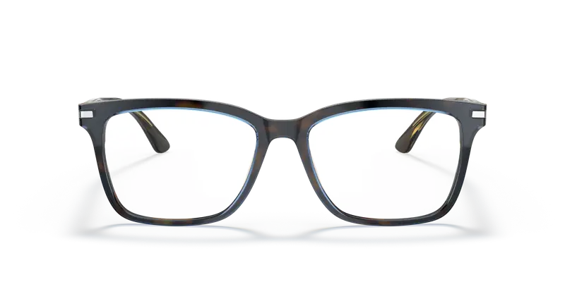 Prada Uomo PR 14WV ZXH1O1 Montature da vista Acetato Blu Trasparente Squadrata Normale miniatura 2