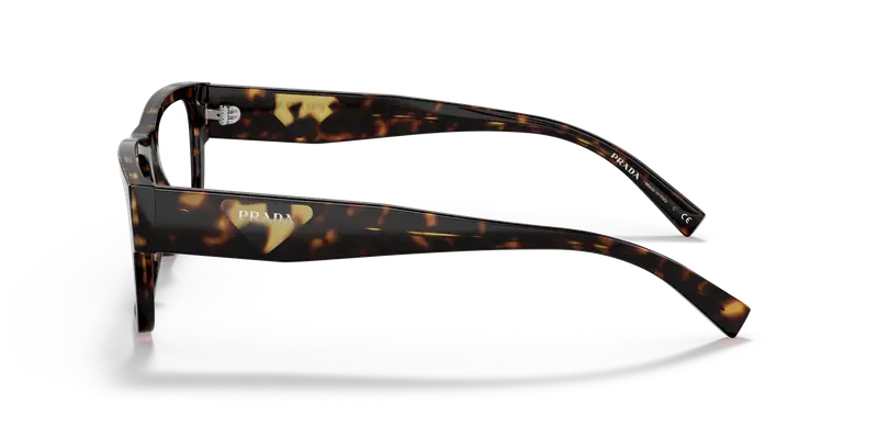 Prada Uomo PR 15YV 2AU1O1 Montature da vista Acetato Havana Squadrata miniatura 3