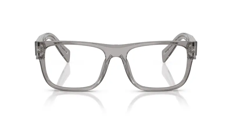 Uomo PR 22ZV 16Z1O1 Montature da vista Acetato Grigio Trasparente Pillow Normale miniatura 3