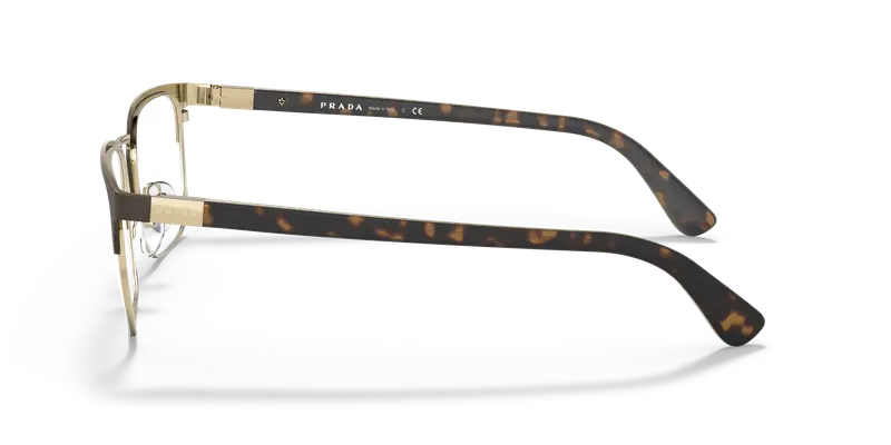 Prada Uomo PR 54TV 01U1O1 Montature da vista Metallo Marrone Squadrata miniatura 3