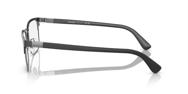 Prada Uomo PR 54TV HERITAGE 1BO1O1 Montature da vista Metallo Nero Trasparente Squadrata Normale miniatura 3