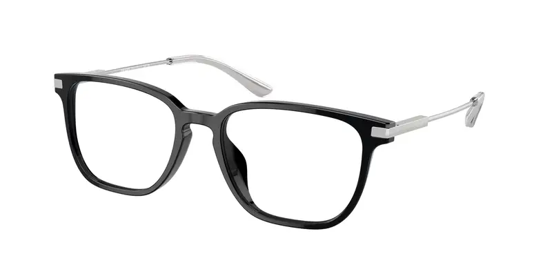Prada Uomo PR A12VD  1AB1O1 Montature da vista Acetato Nero Trasparente Pillow Normale
