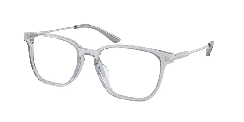 Prada Uomo PR A12VD  U431O1 Montature da vista Acetato Grigio Trasparente Pillow Normale