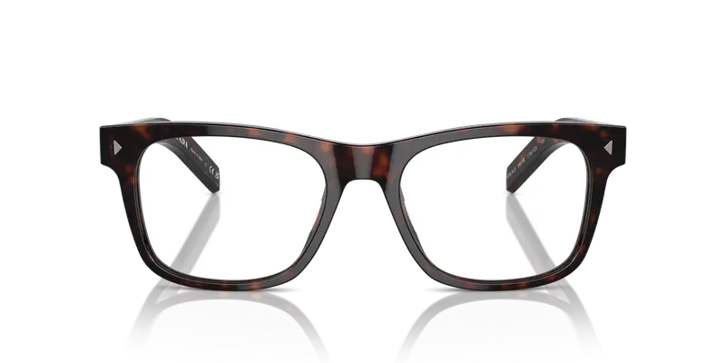 Prada Uomo PR A13V 17N1O1 Montature da vista Acetato Tartaruga Trasparente Pillow Normale miniatura 2