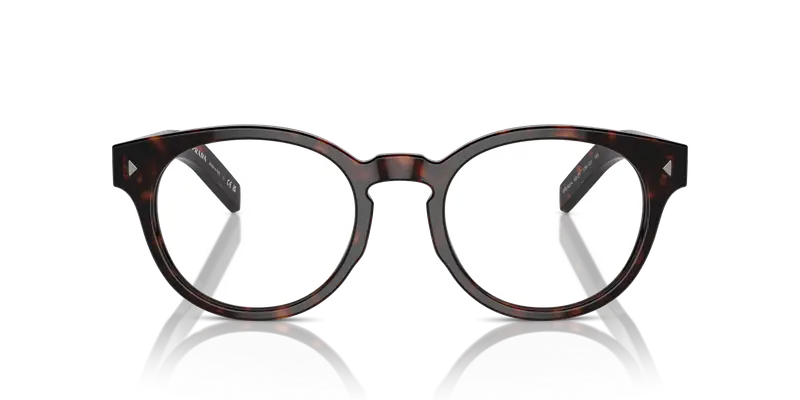 Prada Uomo PR A14V 17N1O1 Montature da vista Acetato Tartaruga Trasparente Pantos Normale miniatura 2