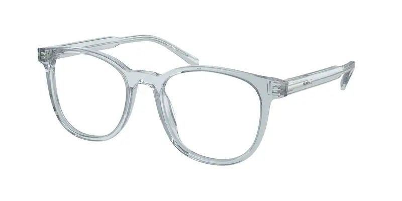 Prada Uomo PR A15V  19T1O1 Montature da vista Acetato Blu Trasparente Pantos Normale