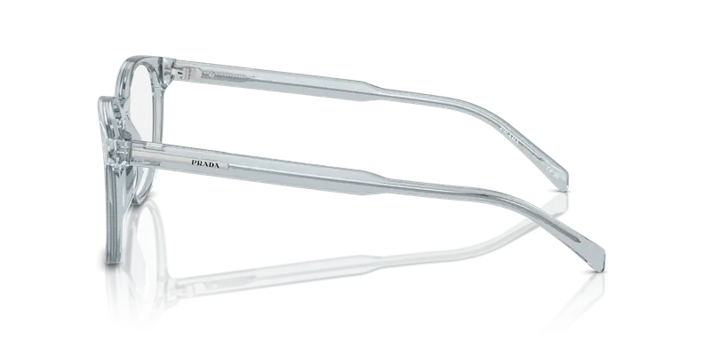 Prada Uomo PR A15V 19T1O1 Montature da vista Acetato Blu Trasparente Pantos Normale miniatura 3