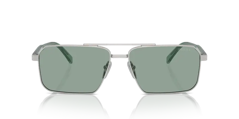 Prada Occhiali da sole Uomo Argento 836624 miniatura 2