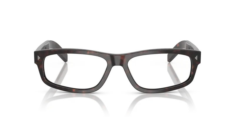 Prada Uomo PR B02V 17N1O1 Montature da vista Acetato Tartaruga Trasparente Squadrata Normale miniatura 2