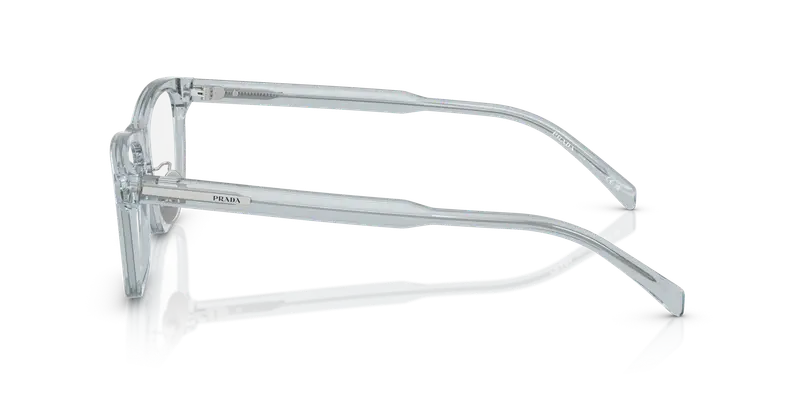 Prada Uomo PR B08VD 19T1O1 Montature da vista Acetato Blu Trasparente Squadrata Normale miniatura 3