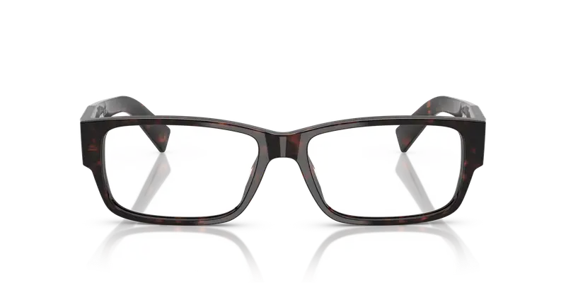 Prada Uomo PR B09V 17N1O1 Montature da vista Acetato Tartaruga Trasparente Squadrata Normale miniatura 2