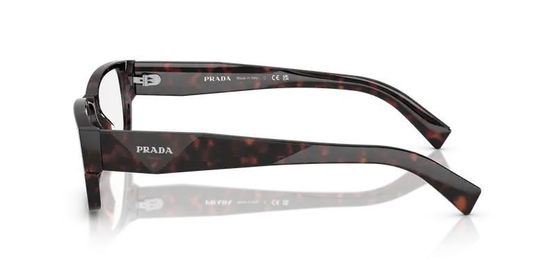 Prada Uomo PR B09V 17N1O1 Montature da vista Acetato Tartaruga Trasparente Squadrata Normale miniatura 3