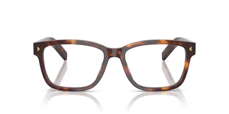 Prada Uomo PR B10V 15W1O1 Montature da vista Acetato Tartaruga Trasparente Squadrata Normale miniatura 2