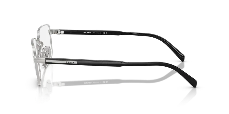 Prada Uomo PR B51V 1BC1O1 Montature da vista Argento Trasparente Squadrata Normale miniatura 3