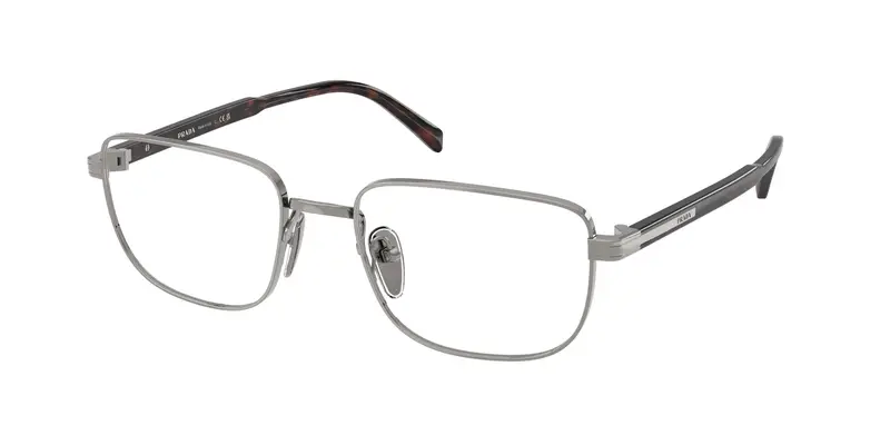 Prada Uomo PR B51V  20C1O1 Montature da vista  Grigio Trasparente Squadrata Normale