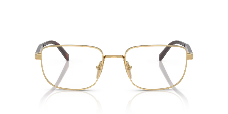 Prada Uomo PR B51V 5AK1O1 Montature da vista Oro Trasparente Squadrata Normale miniatura 2