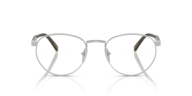 Prada Uomo PR B52V 11U1O1 Montature da vista Metallo Argento Trasparente Pantos Normale miniatura 2