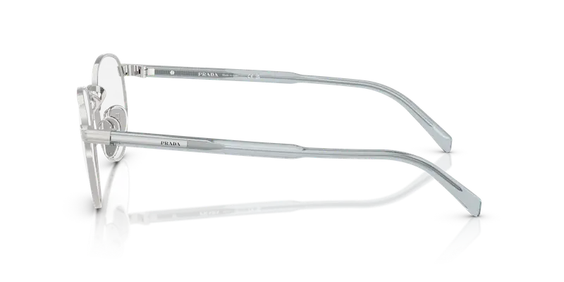 Prada Uomo PR B52V 29B1O1 Montature da vista Metallo Argento Trasparente Pantos Normale miniatura 3