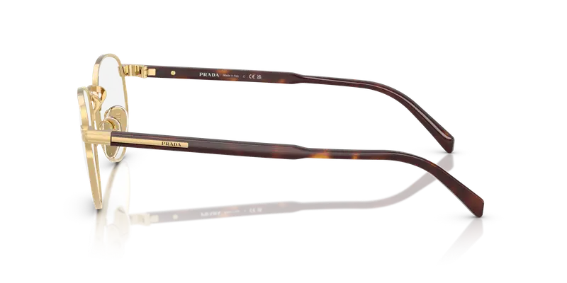 Prada Uomo PR B52V 5AK1O1 Montature da vista Metallo Oro Trasparente Pantos Normale miniatura 3