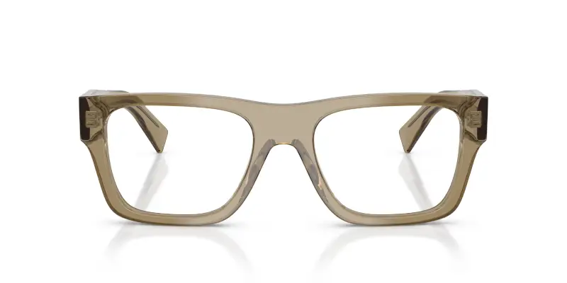 Uomo PR C01V 22H1O1 Montature da vista Acetato Marrone Trasparente Pillow Normale miniatura 3