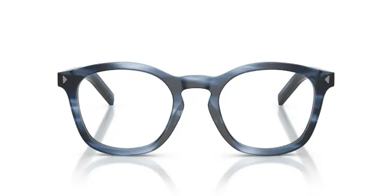 Uomo PR C04V 26F1O1 Montature da vista Acetato Blu Trasparente Pillow Normale miniatura 3