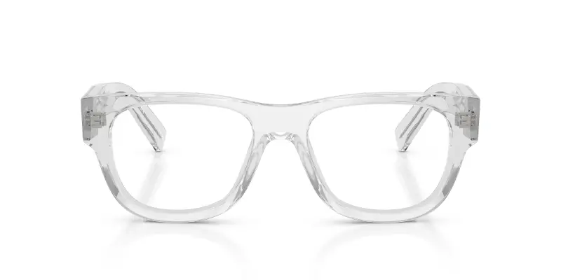 Uomo Prada PR D08VU 12R1O1 Montature da vista Acetato Trasparente Trasparente Squadrata Normale miniatura 3