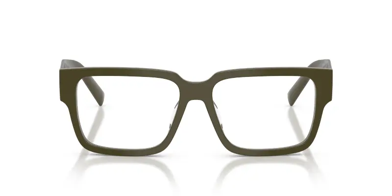 Uomo Prada PR D10VD 26J1O1 Montature da vista Acetato Verde Trasparente Squadrata Normale miniatura 3