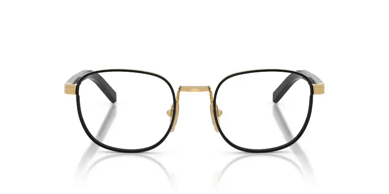 Uomo Prada PR D50V 5AK1O1 Montature da vista Metallo Nero Trasparente Pantos Normale miniatura 3