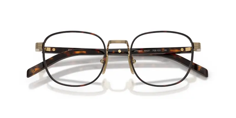 Uomo Prada PR D50V 7OE1O1 Montature da vista Metallo Oro Trasparente Pantos Normale miniatura 2