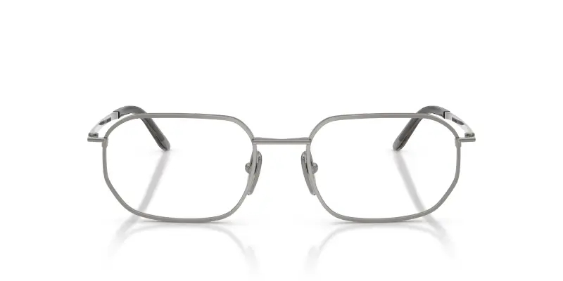 Uomo Prada PR D51V 5AV1O1 Montature da vista Metallo Grigio Trasparente Geometrica Normale miniatura 3