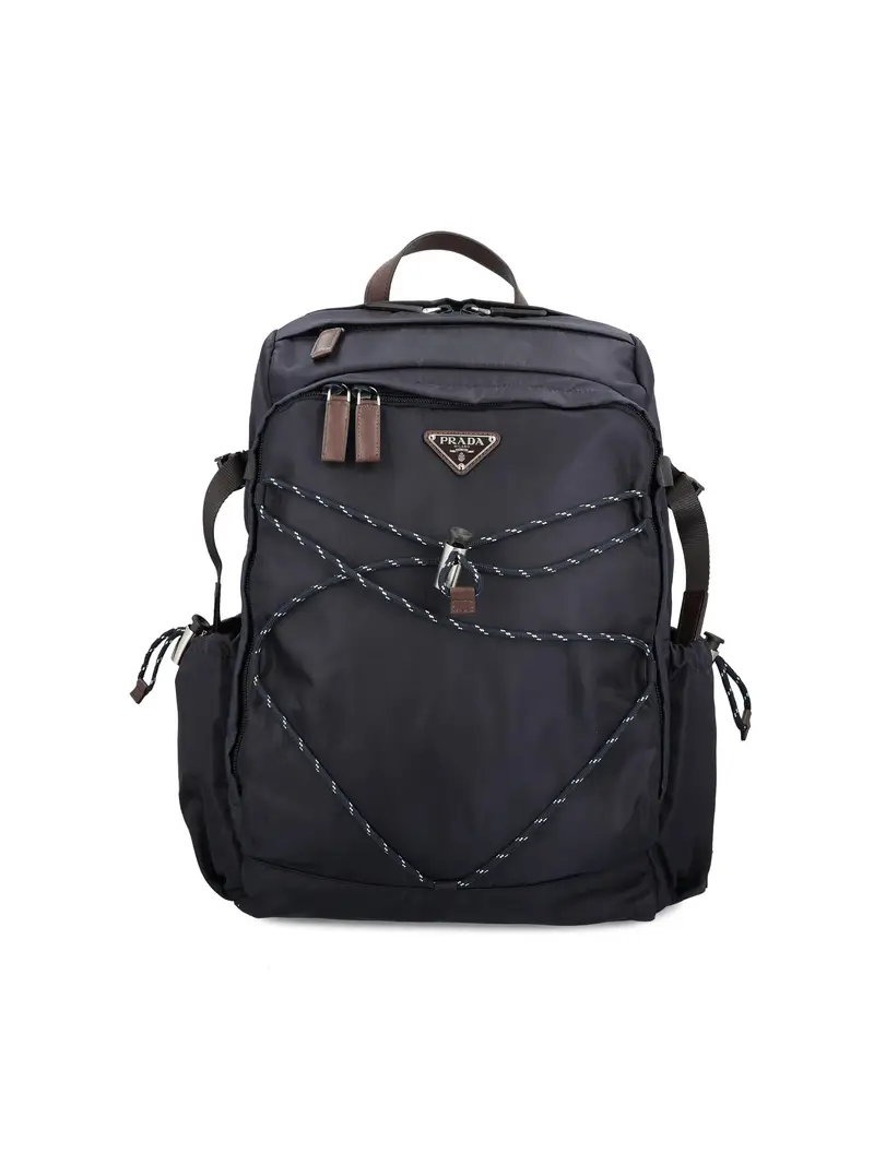 Zaino Prada Speedrock In Re-Nylon E Pelle BLU