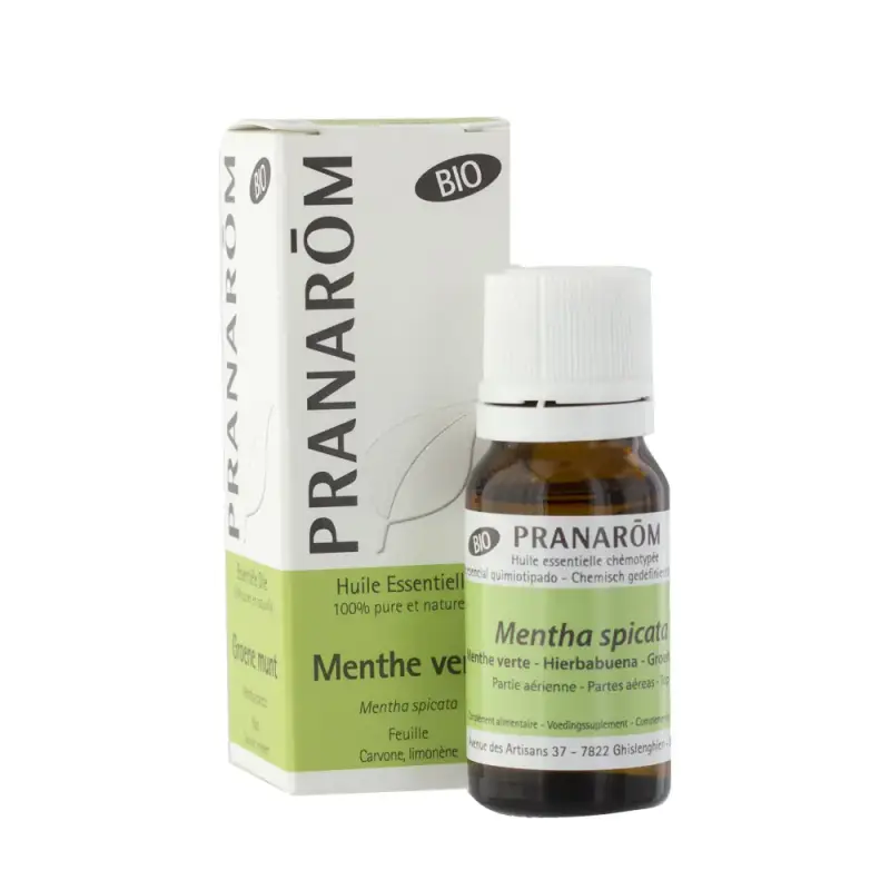 Oli Essenziali Pranarôm Olio Essenziale Di Menta Verde Bio Parte Aerea 10ml