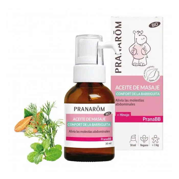 Pranarom Olio Massaggio Pancia Comfort 30ml
