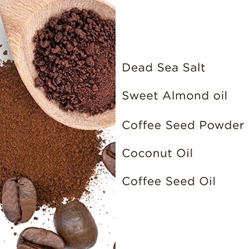 Pranaturals Scrub Corpo Rivitalizzante ai Sali del Mar Morto 500g, Esfoliante e Nutriente, Ricco di Minerali Naturali, Ideale per Tutti i Tipi di Pelle (Caffé) miniatura 2
