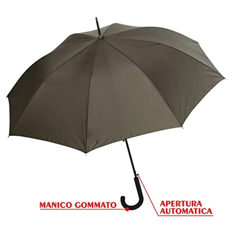 PraTiKo Life 4 Pezzi Ombrello Grande Automatico, Stecche in Fibra di vetro, Resistente al vento, Manico in Gomma, colori assortiti miniatura 3