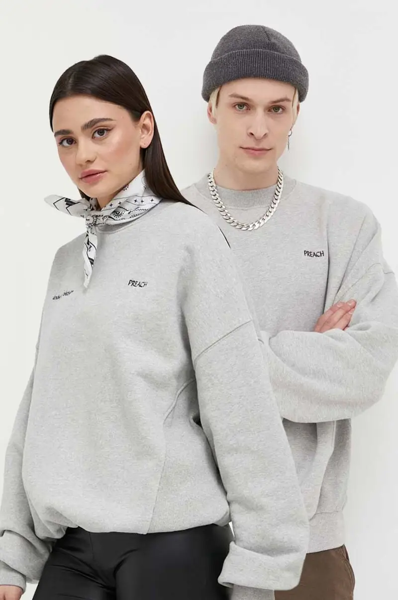 felpa in cotone Grigio