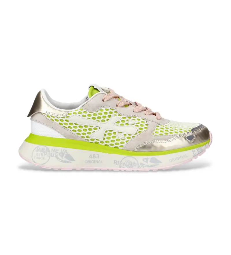 per donna. LAURYN Sneakers verdi Lauryn (37), Basso, Stringhe, Casual, Verde Pelle