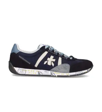 per uomo JACKYX Sneakers in pelle blu navy Jackyx (44), Basso, Stringhe, Casual