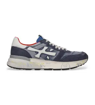 per uomo MICK Sneakers in pelle blu Mick (40), Basso, Stringhe, Casual