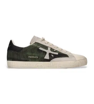 per uomo STEVEND Sneakers in pelle verde Stevend (36), Basso, Stringhe, Casual