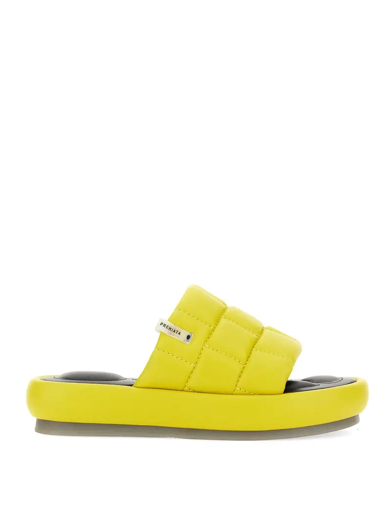 Sandalo in nappa Giallo