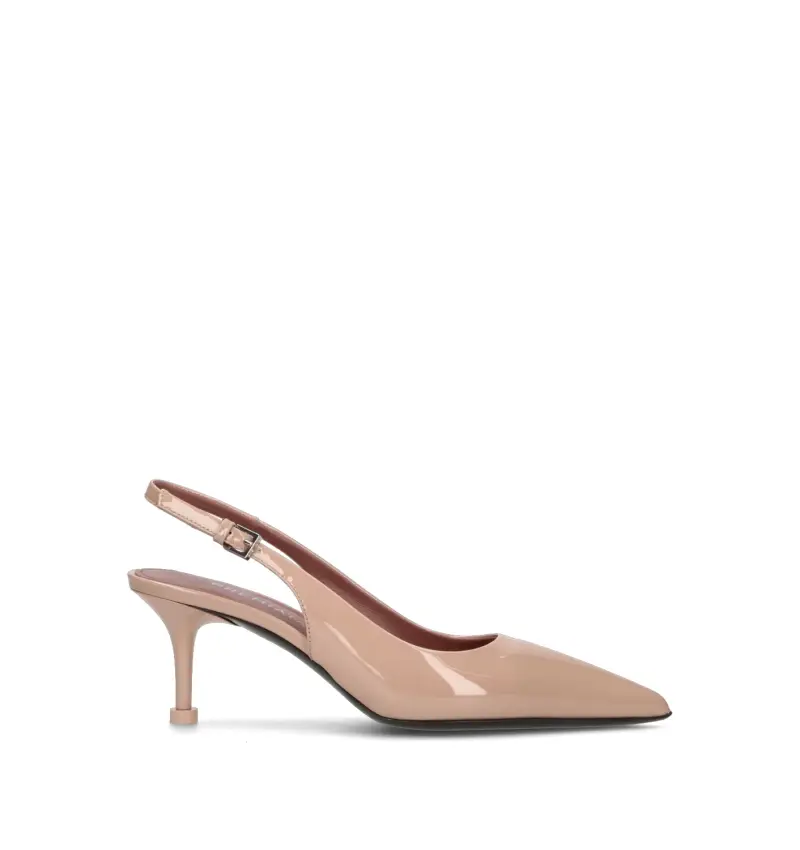 Slingback donna rosa in pelle Vario