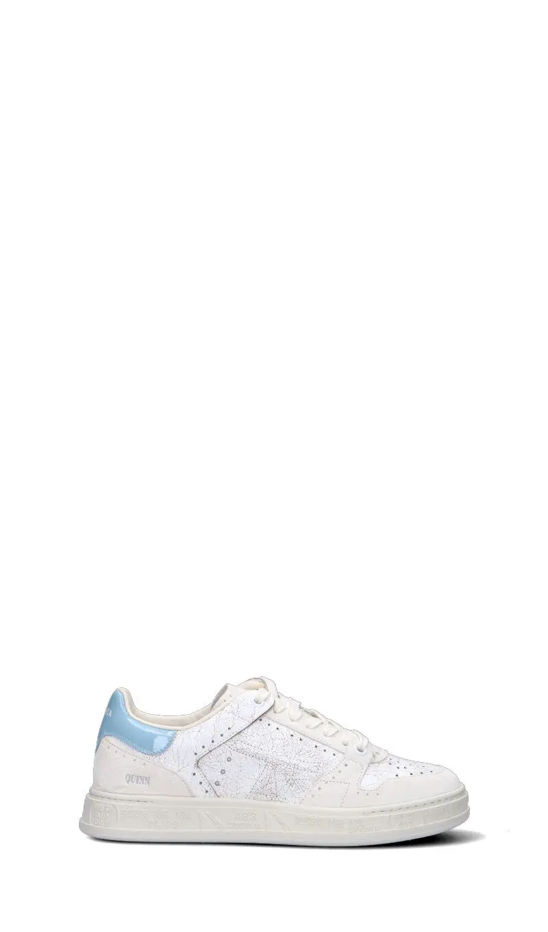 Sneaker donna bianca/azzurra in pelle Vario