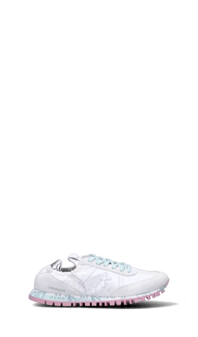 Sneaker donna grigia/azzurra/rosa in suede Vario