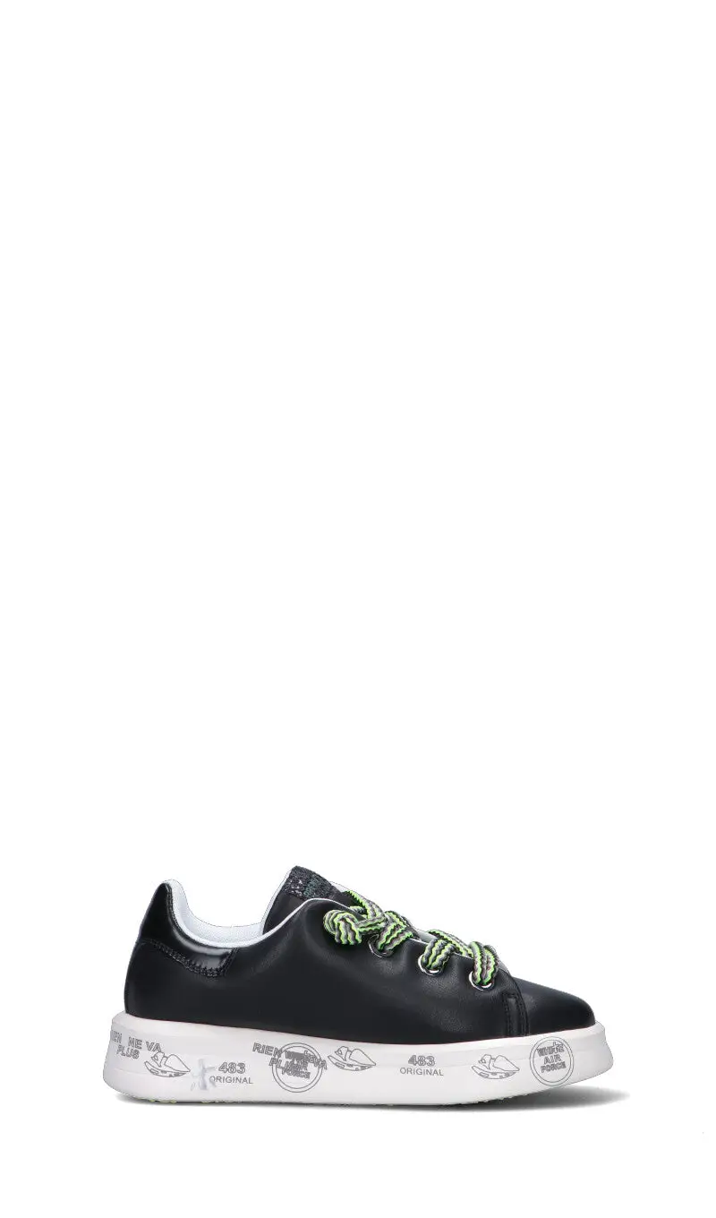 Sneaker donna nera in pelle Vario