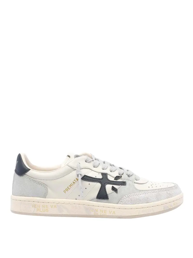 Sneaker in pelle bianca di argilla bskt Bianco